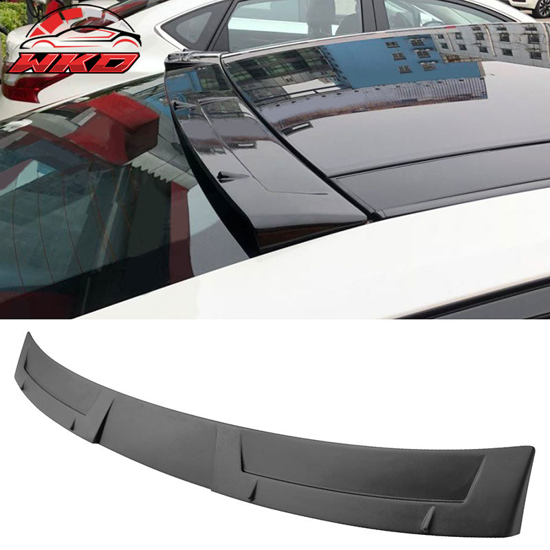 For 19-25 Nissan Altima IKON Rear Window Roof Spoiler Visor Wing Matte Black ABS