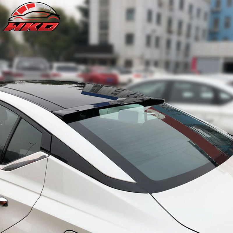 For 19-25 Nissan Altima IKON Rear Window Roof Spoiler Visor Wing Gloss Black ABS