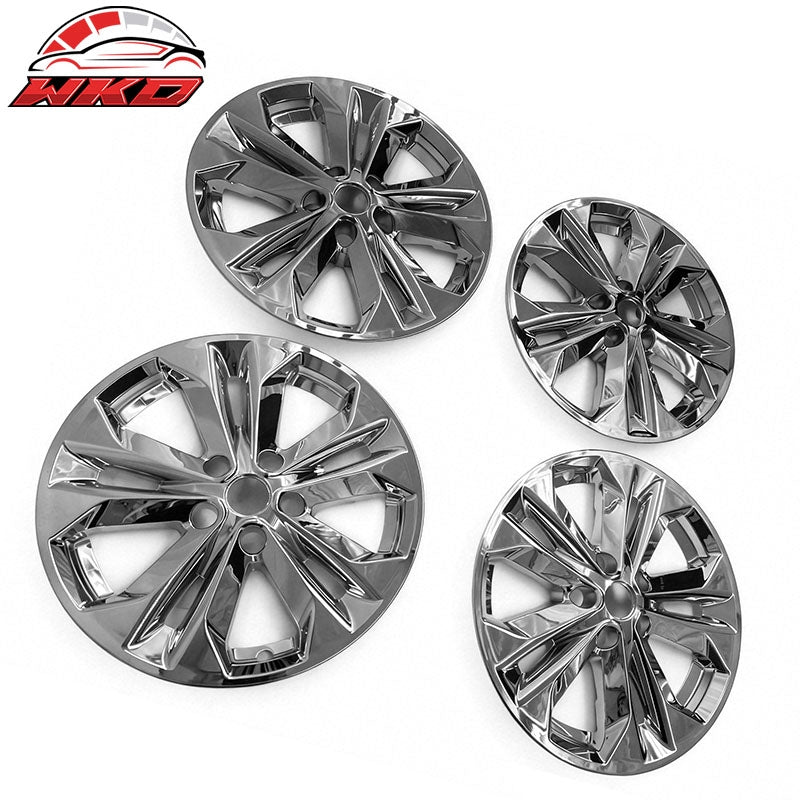 Fits 14-18 Nissan Rogue 17" Wheel Covers Chrome Hubcaps Rim Replacement 4PCS Set