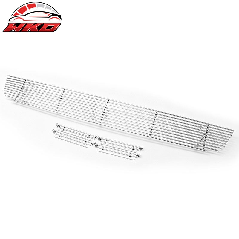 Fits 08-10 Nissan Rogue Chrome Billet Style Front Lower Grille Stainless Steel