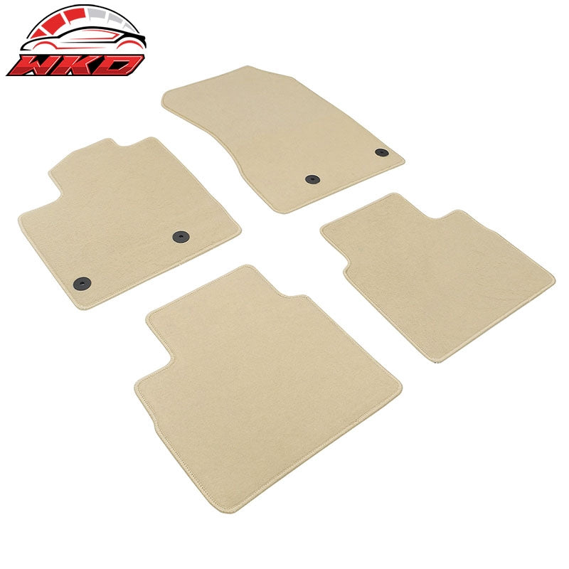Fits 21-26 Nissan Rogue Beige Nylon Floor Mats Custom Carpets Liners Front &Rear