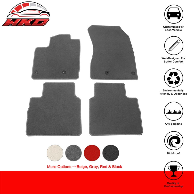 Fits 21-26 Nissan Rogue Gray Nylon Floor Mats Custom Carpets Liners Front & Rear