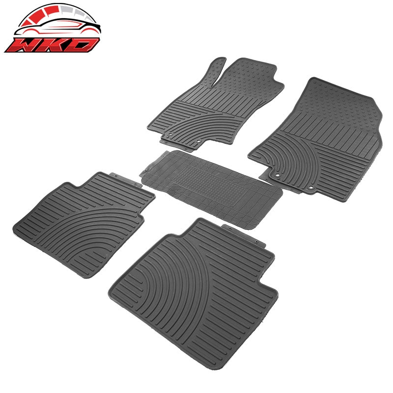 Fits 14-20 Nissan Rogue Latex Floor Mats Gray All Weather Car Auto Carpets Liner