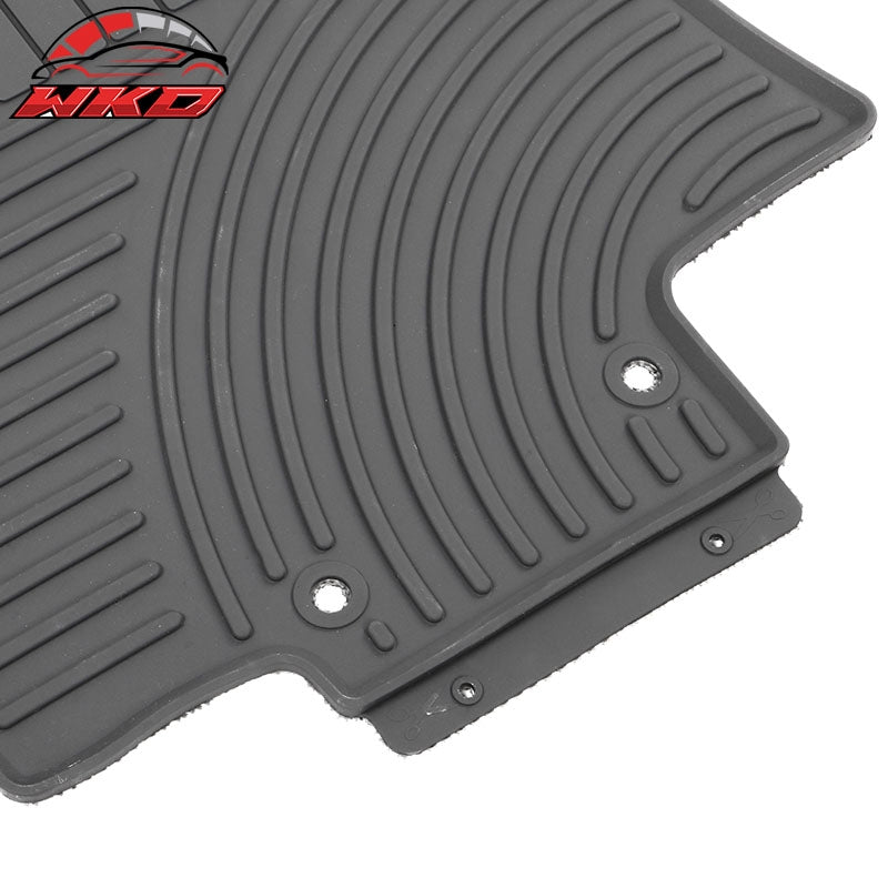 Fits 14-20 Nissan Rogue Latex Floor Mats Gray All Weather Car Auto Carpets Liner