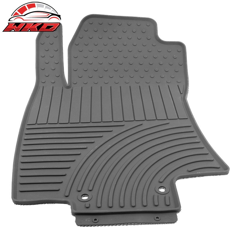 Fits 14-20 Nissan Rogue Latex Floor Mats Gray All Weather Car Auto Carpets Liner