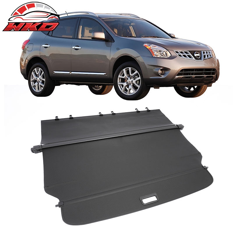 Fits 08-15 Nissan Rogue & Select Retractable Cargo Cover Carbon Fiber Texture