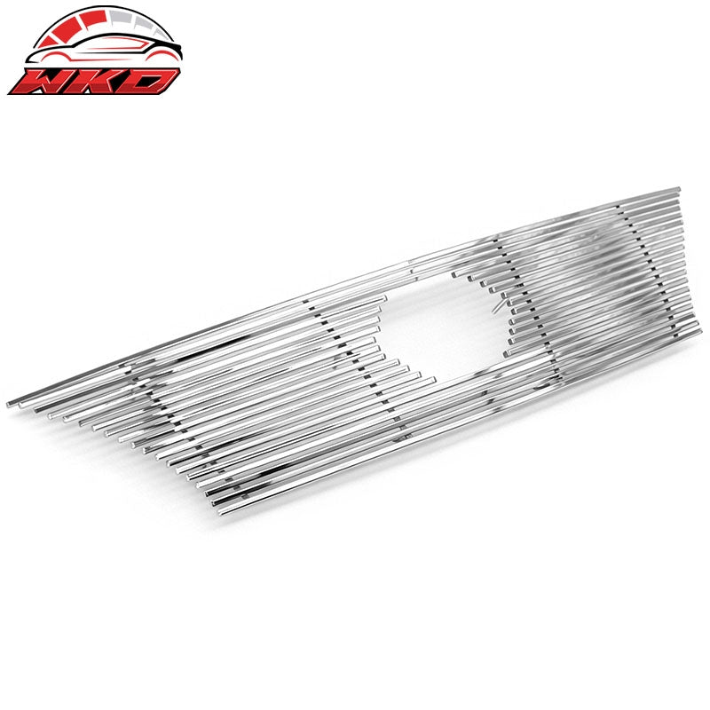 Fits 2013-2015 Nissan Sentra Billet Style Front Grille Chrome Stainless Steel