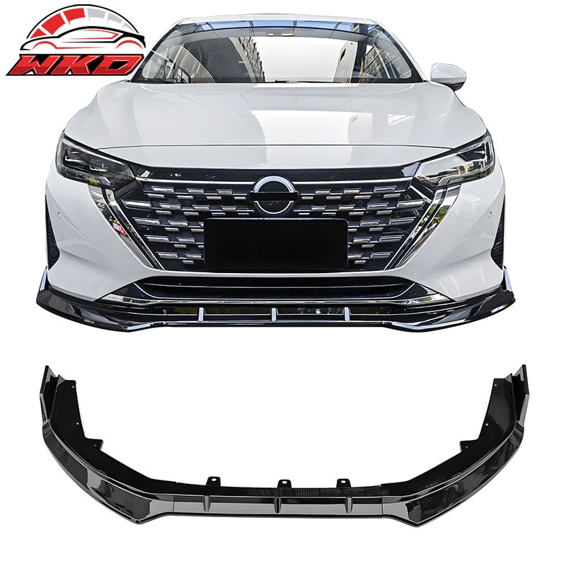 Wholesale 24-25 Nissan Sentra IKON Style Front Bumper Lip Spoiler PP Gloss Black 3PCS