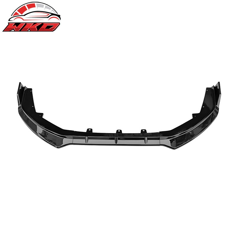 Fits 24-25 Nissan Sentra IKON Style Front Bumper Lip Spoiler PP Gloss Black 3PCS