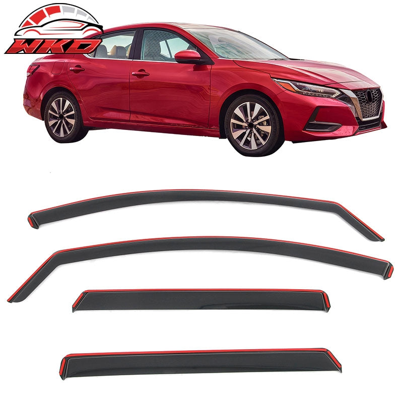 Wholesale 20-25 Nissan Sentra In-Channel Window Visors Vent Sun Rain Guards Deflector