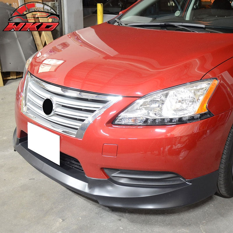 Fits 13-17 Nissan Sentra OE Style Front Bumper Lip Chin Spoiler Chin Splitter PP