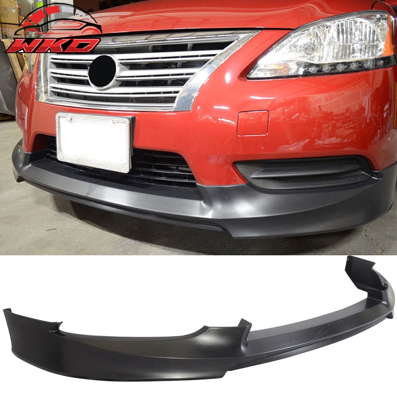 Fits 13-17 Nissan Sentra OE Style Front Bumper Lip Chin Spoiler Chin Splitter PP
