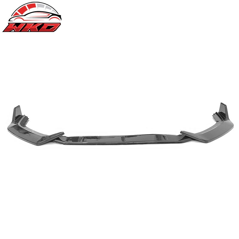 Fits 20-23 Nissan Sentra Sedan IKON 3PCS Front Bumper Lip PP Carbon Fiber Print