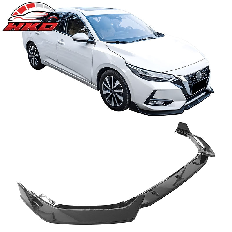 Wholesale 20-23 Nissan Sentra Sedan IKON 3PCS Front Bumper Lip Spoiler PP Gloss Black