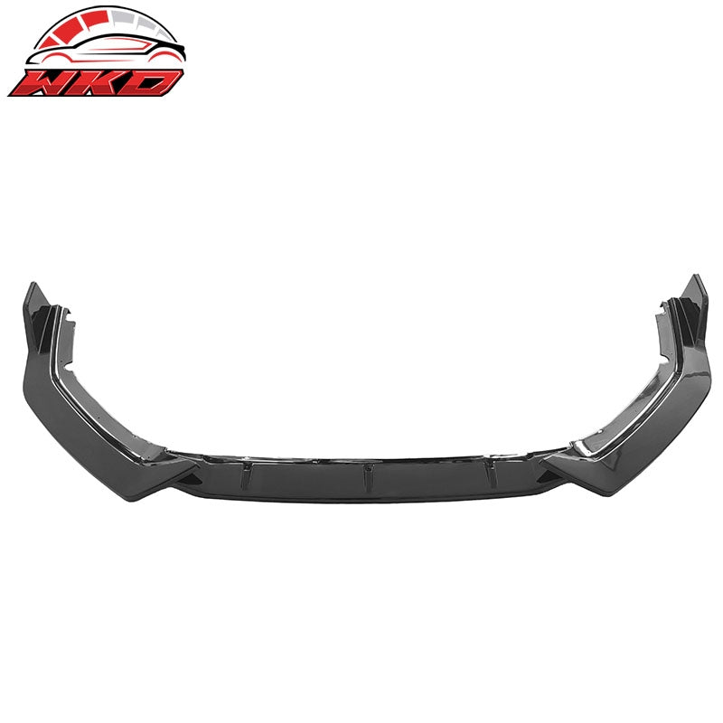 Fits 20-23 Nissan Sentra Sedan IKON 3PCS Front Bumper Lip Spoiler PP Gloss Black