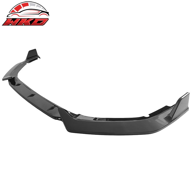 Fits 20-23 Nissan Sentra Sedan IKON 3PCS Front Bumper Lip Spoiler PP Gloss Black