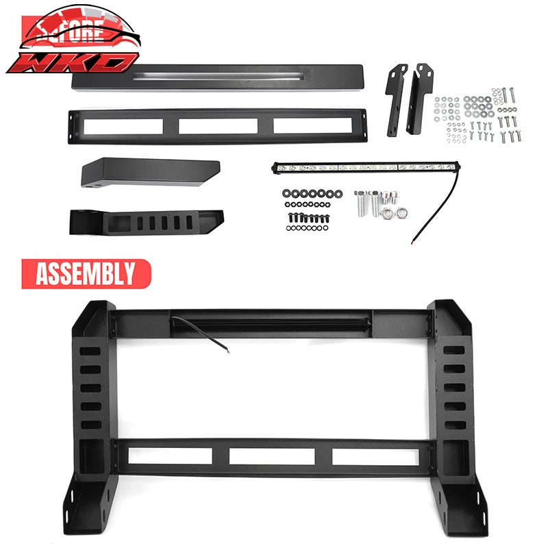 Fits 04-15 Nissan TITAN & 05-15 Armada Bull Bar Bumper Grille Guard W/LED Light