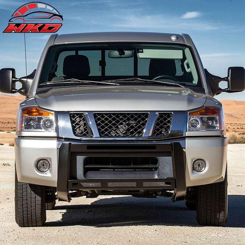Fits 04-15 Nissan TITAN 05-15 Armada Bull Bar Front Brush Bumper Grille Guard