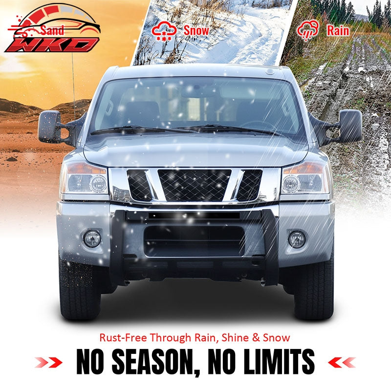 Fits 04-15 Nissan TITAN 05-15 Armada Bull Bar Front Brush Bumper Grille Guard