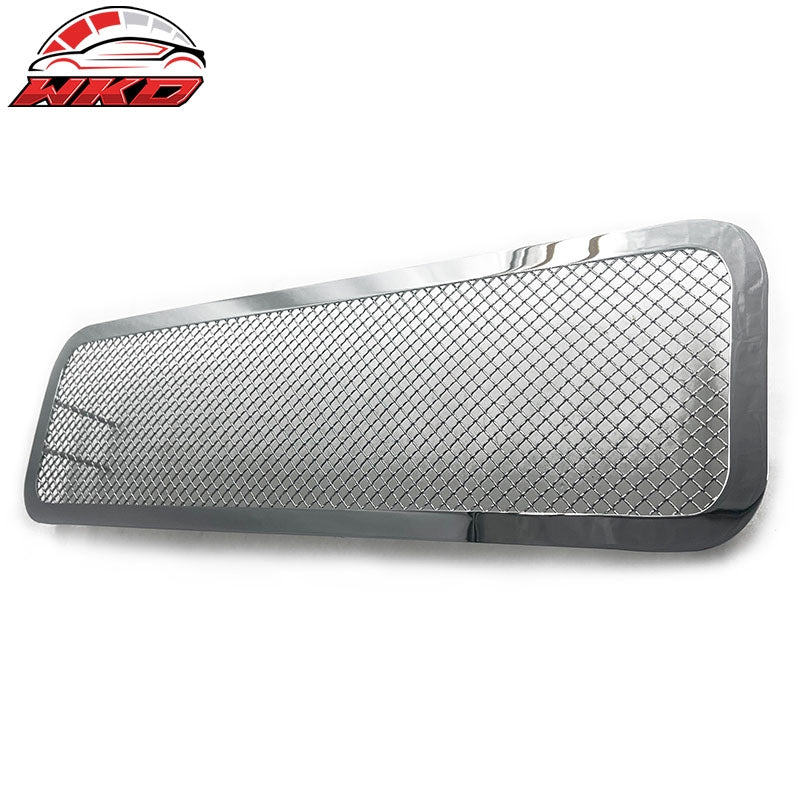 Fits 08-15 Nissan Titan & Armada Mesh Style Front Bumper Lower Grille Chrome