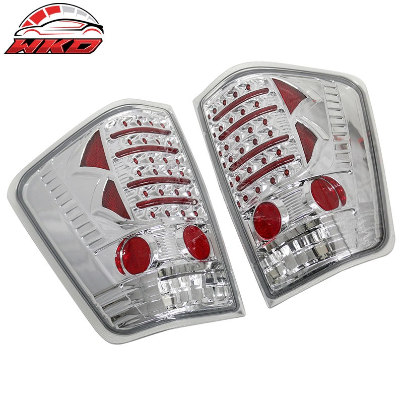 Fits 04-15 Nissan Titan Left Right RH LH Tail Lights Rear Brake Lamps Clear Lens
