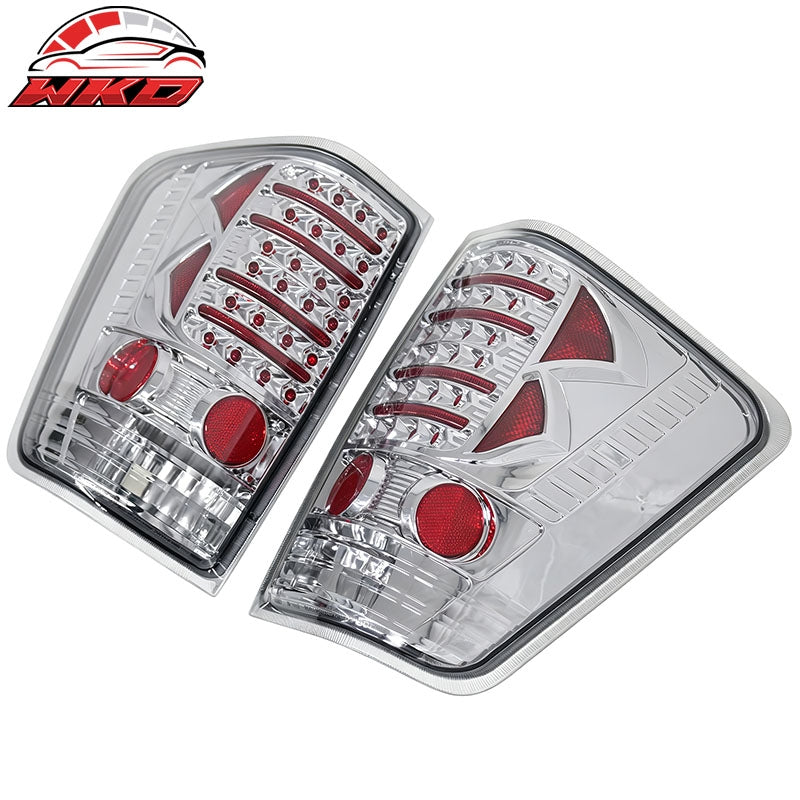 Fits 04-15 Nissan Titan Left Right RH LH Tail Lights Rear Brake Lamps Smoke Lens