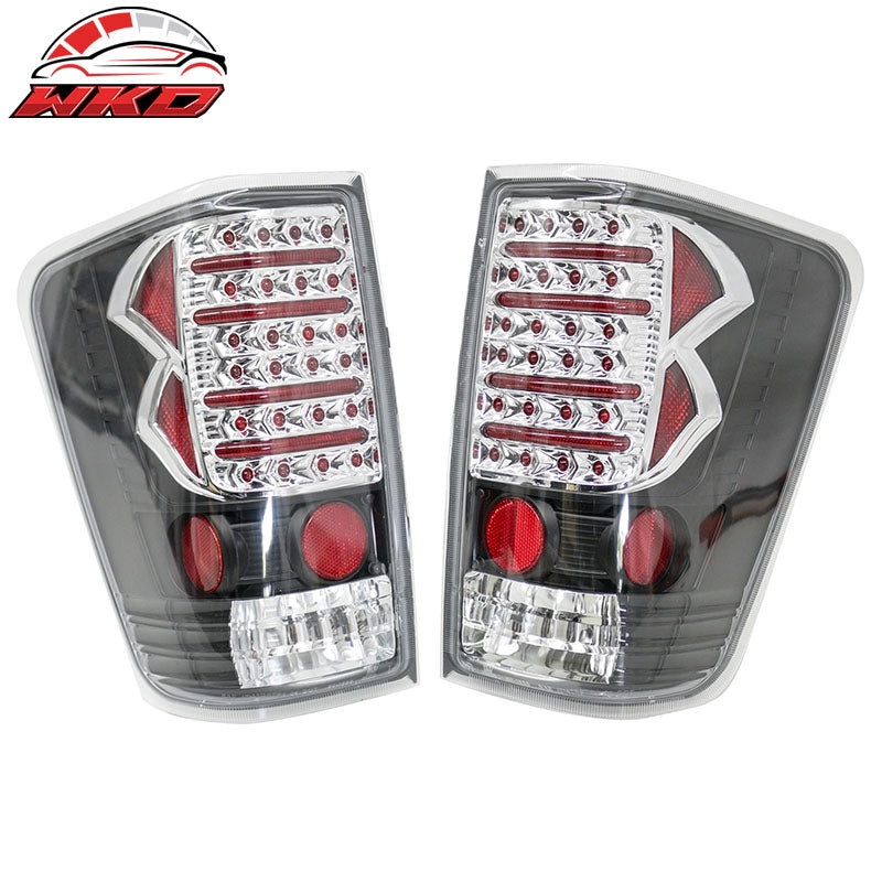 Wholesale 04-15 Nissan Titan Left Right Tail Lights Rear Brake Lamps Black Chrome