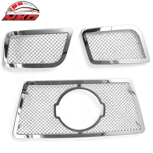 Wholesale For 2008-2015 Nissan Titan Mesh Style Front Bumper Grille Chrome Stainless Steel - Wikond Auto