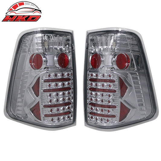 Wholesale 04-15 Nissan Titan RH LH Tail Lights Rear Brake Lamps Chrome W/Smoke Lens