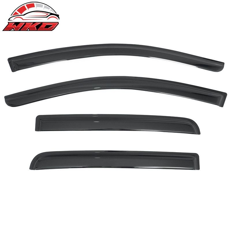 Fits 17-24 Nissan Titan& 16-24 Titan XD Crew Cab Window Visors Deflectors 4PCS