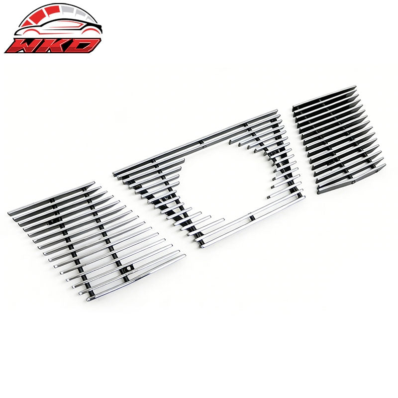 Fits 05-08 Nissan Xterra Chrome Horizontal Style Front Grille Stainless Steel