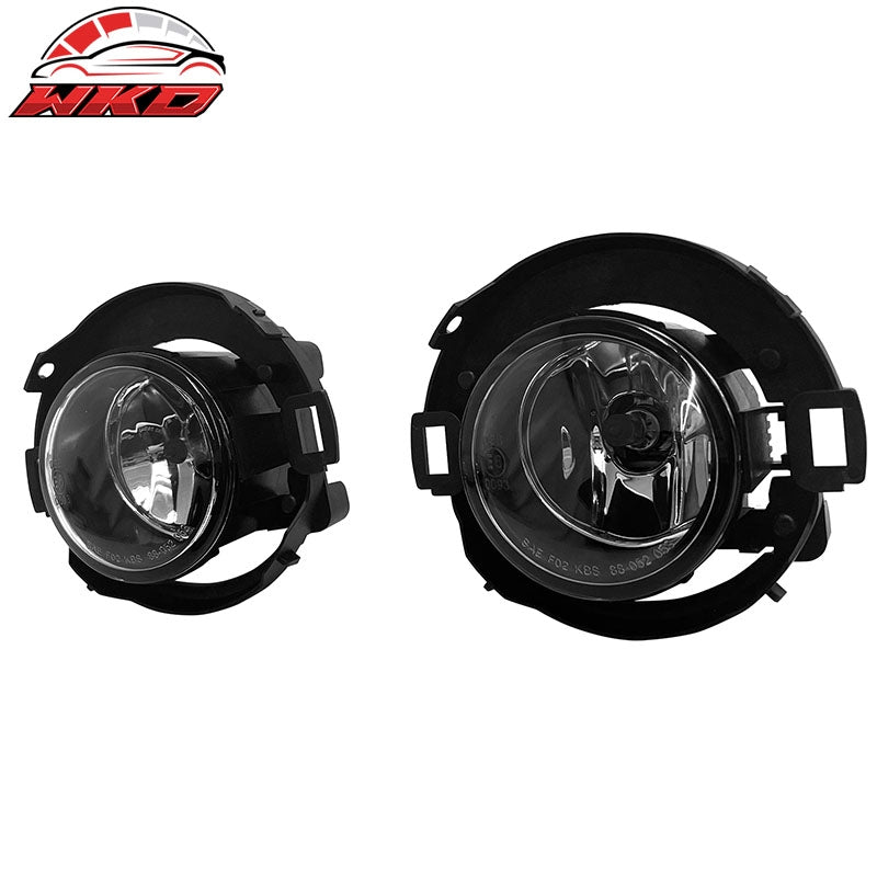 Fits 05-15 Nissan Xterra & 10-19 Frontier Fog Lights Lamps Clear Lens W/Wiring