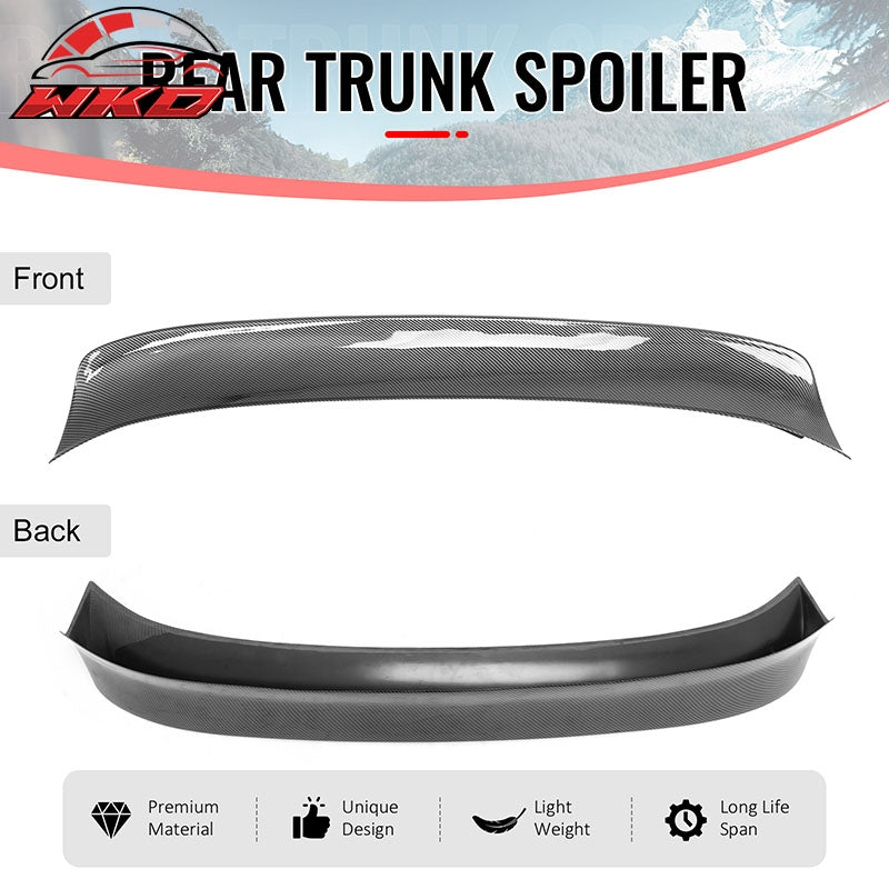 Fits 23-26 Nissan Z 400Z Duckbill Trunk Spoiler Carbon Fiber Print Rear Wing ABS
