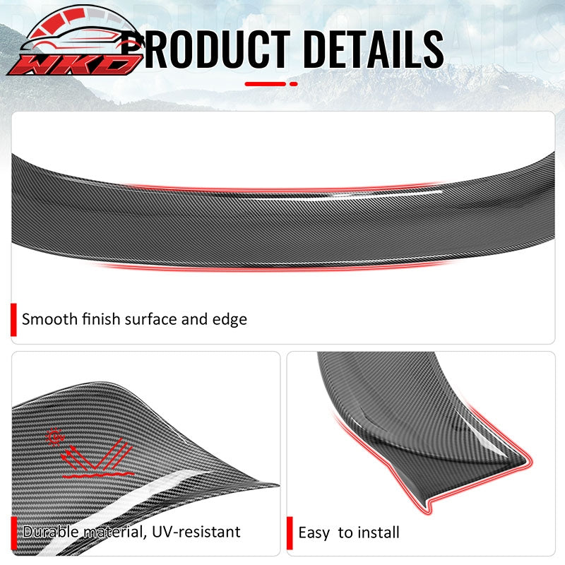 Fits 23-26 Nissan Z 400Z Duckbill Trunk Spoiler Carbon Fiber Print Rear Wing ABS