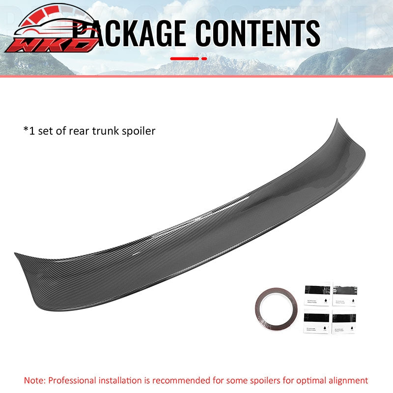 Fits 23-26 Nissan Z 400Z Duckbill Trunk Spoiler Carbon Fiber Print Rear Wing ABS
