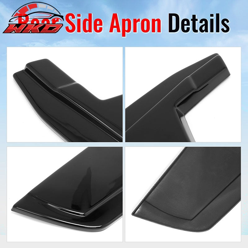 For 23-26 Nissan Z 400Z Gloss Black V Style Rear Bumper Side Corner Aprons Cap
