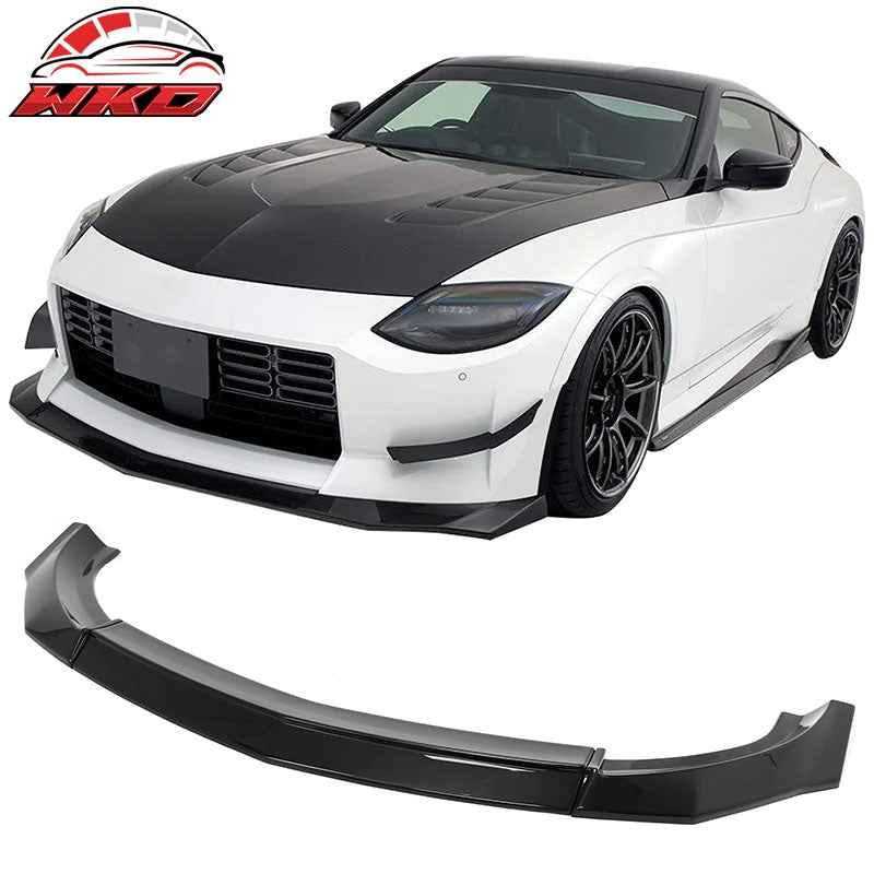 Wholesale For 23-26 Nissan Z 400Z IKON Style Front Bumper Lip Chin Spoiler Gloss Black ABS - Wikond Auto