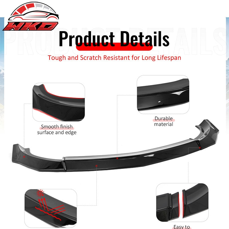 Wholesale For 23-26 Nissan Z 400Z IKON Style Front Bumper Lip Chin Spoiler Gloss Black ABS - Wikond Auto