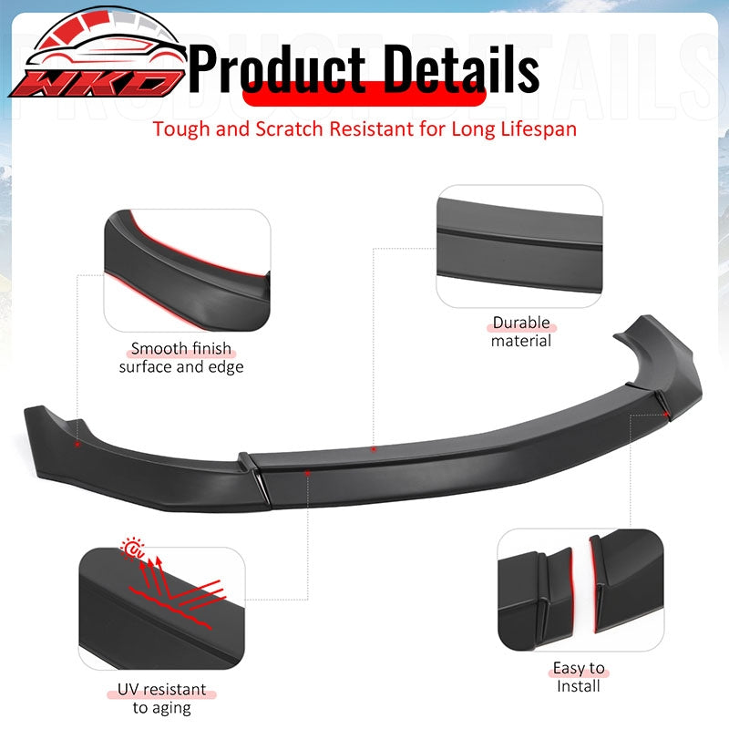 Wholesale For 23-26 Nissan Z 400Z IKON Style Front Bumper Lip Chin Spoiler Matte Black ABS - Wikond Auto