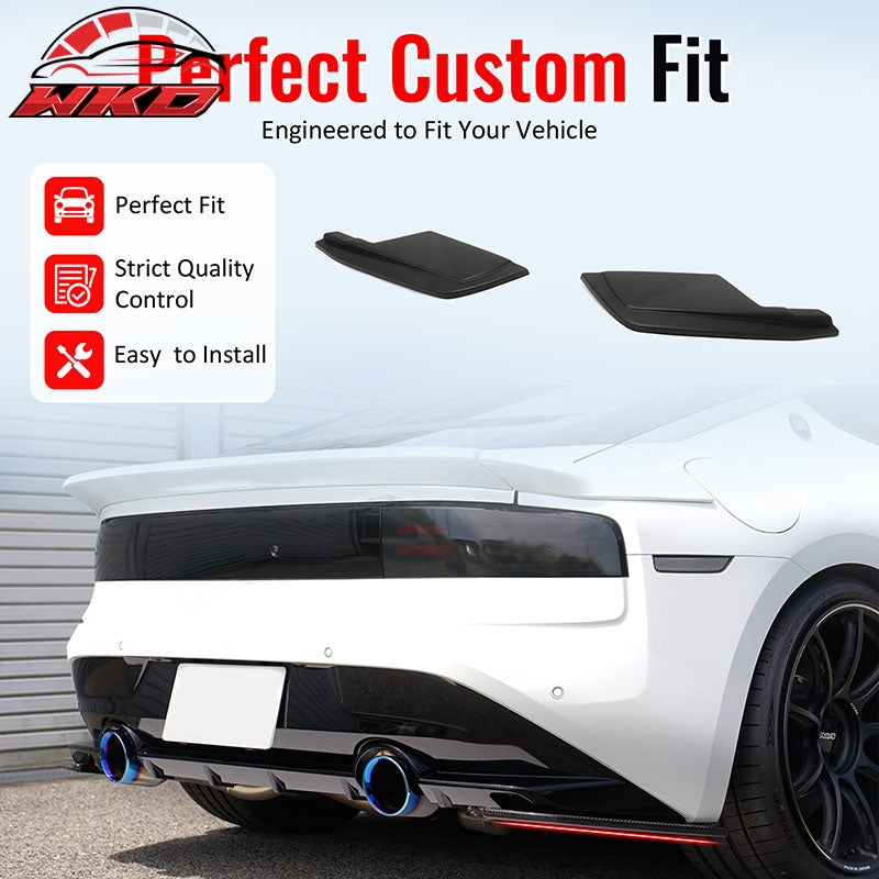 For 23-26 Nissan Z 400Z Matte Black V Style Rear Bumper Side Corner Aprons Cap