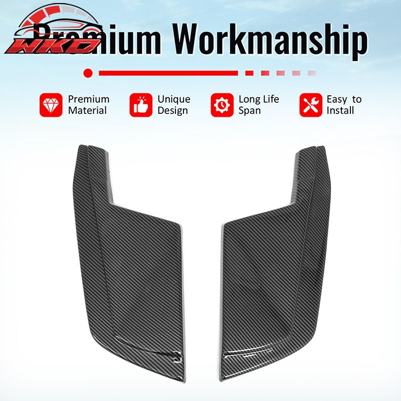 For 23-26 Nissan Z Carbon Fiber Print V Style Rear Bumper Side Corner Aprons Cap