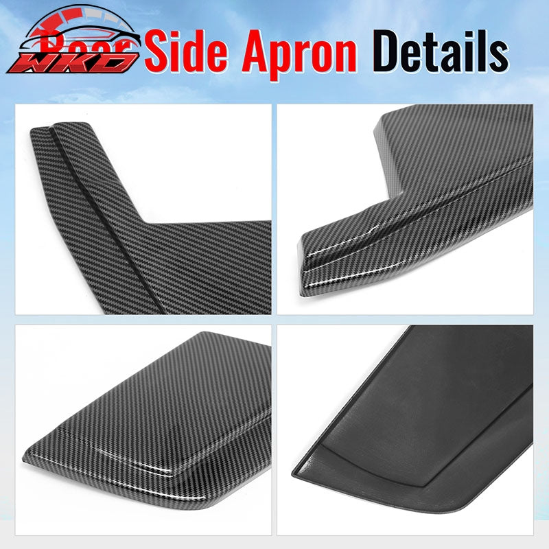 For 23-26 Nissan Z Carbon Fiber Print V Style Rear Bumper Side Corner Aprons Cap