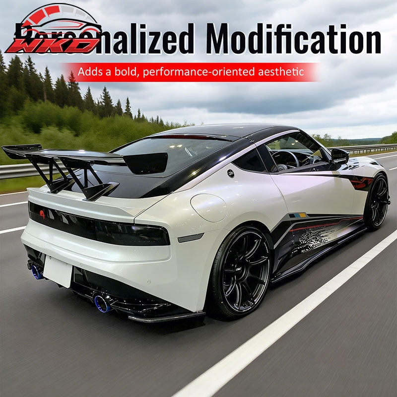 For 23-26 Nissan Z Carbon Fiber Print V Style Rear Bumper Side Corner Aprons Cap