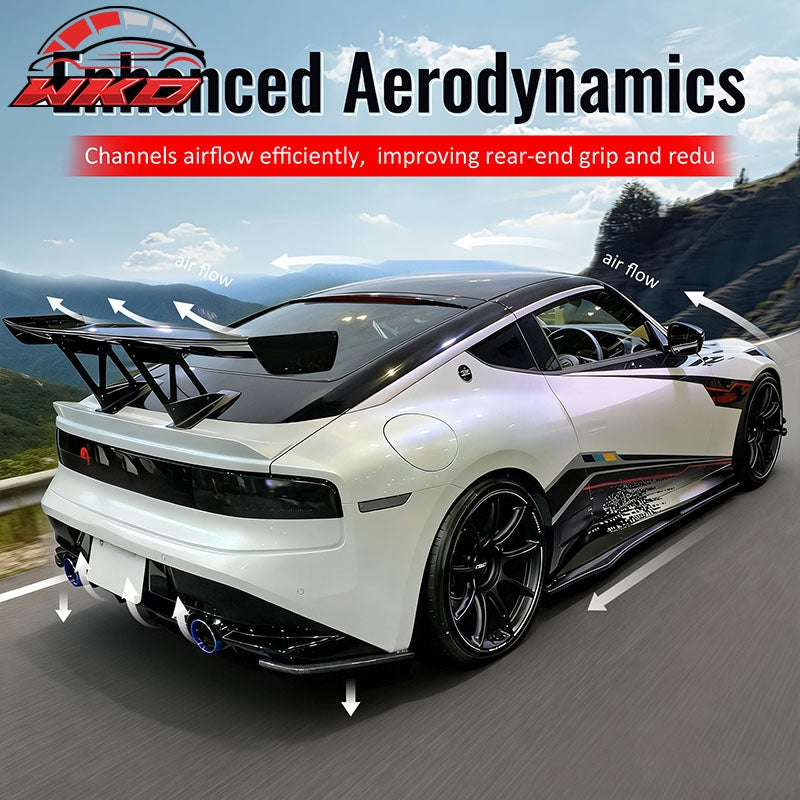 For 23-26 Nissan Z Carbon Fiber Print V Style Rear Bumper Side Corner Aprons Cap