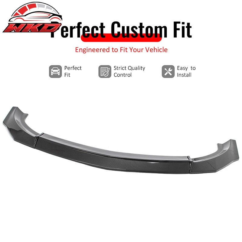 Fits 23-26 Nissan Z IKON Style Front Bumper Lip Chin Spoiler Carbon Fiber Print