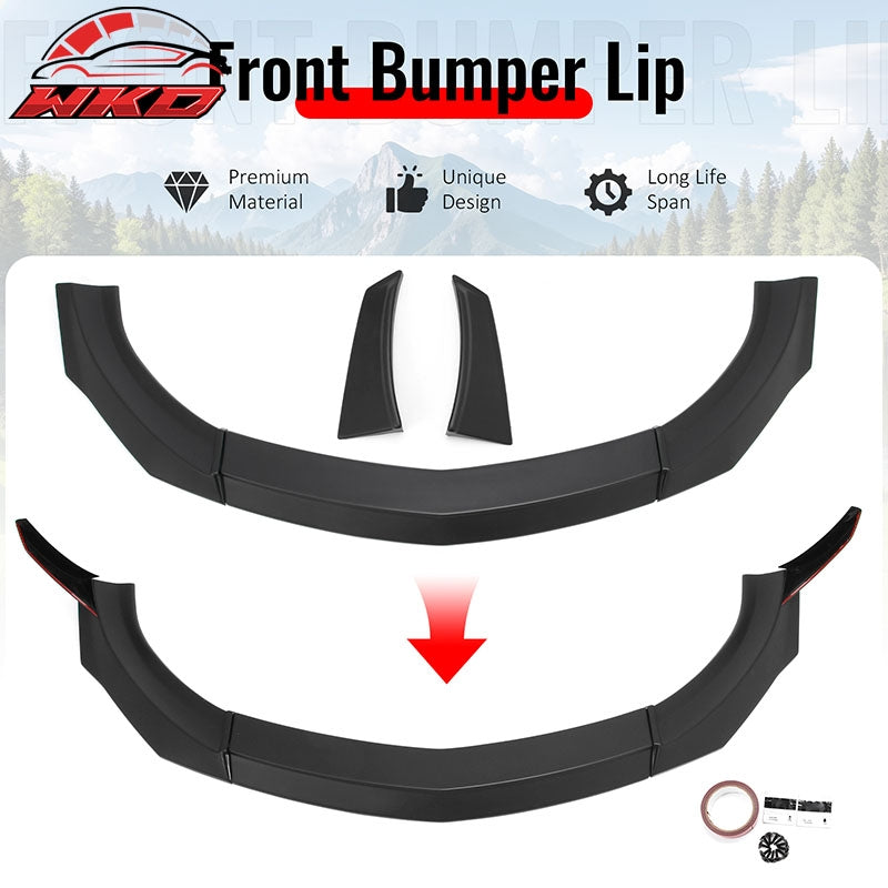 For 23-26 Nissan Z VRS Front Bumper Lip Chin Spoiler W/ Winglet Matte Black ABS