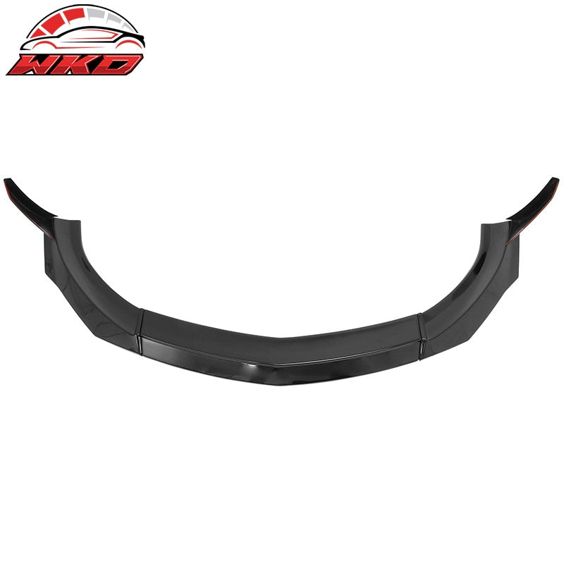 For 23-26 Nissan Z VRS Front Bumper Lip Chin Spoiler W/ Winglet Gloss Black ABS
