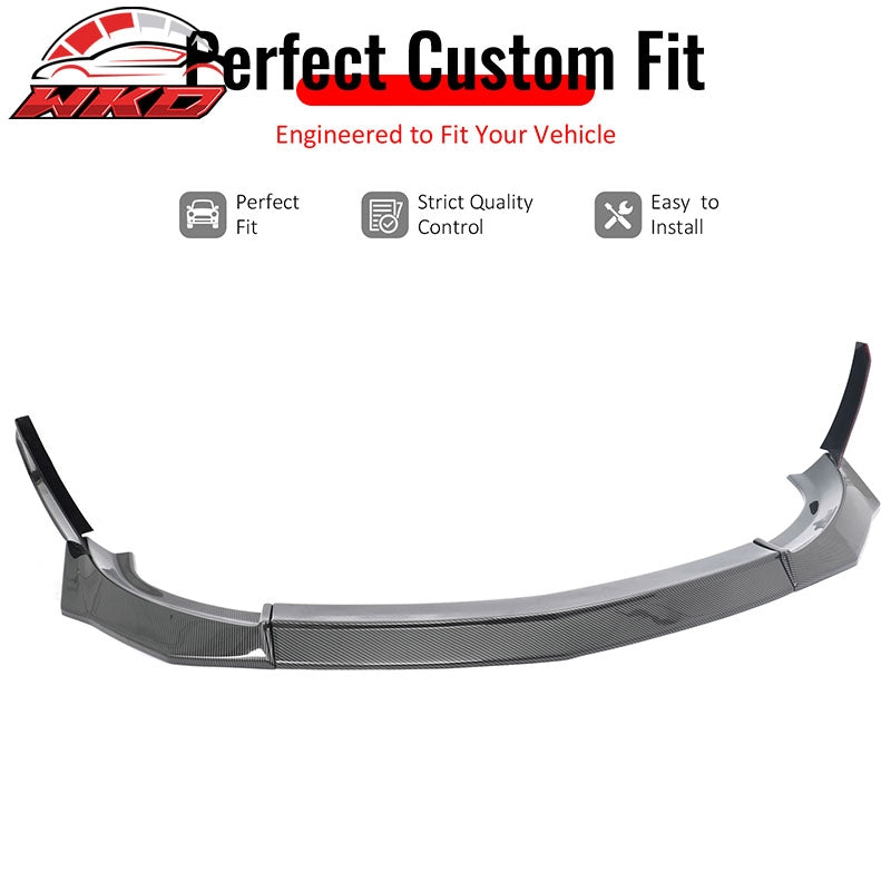 Fits 23-26 Nissan Z VRS Front Bumper Lip Spoiler W/ Winglet Carbon Fiber Print