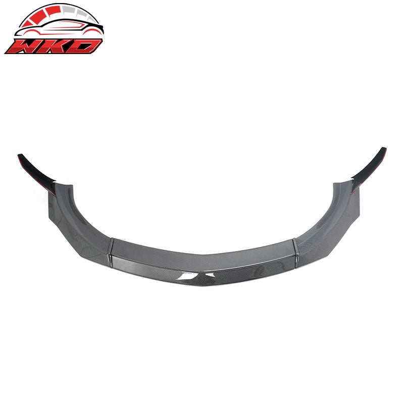Fits 23-26 Nissan Z VRS Front Bumper Lip Spoiler W/ Winglet Carbon Fiber Print