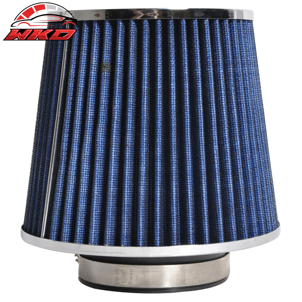 Wholesale Blue 3" Inch 76MM Inlet Race Performance Cold Air Intake Cone Filter Replacement